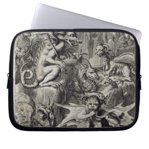 Scene of Hell, illustration from Book 1 Part 3 Cha Laptop Sleeve