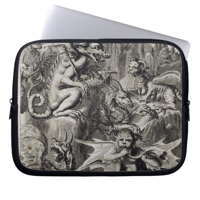 Scene of Hell, illustration from Book 1 Part 3 Cha Laptop Sleeve (Front)