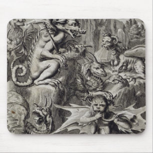 Scene of Hell, illustration from Book 1 Part 3 Cha Mouse Mat