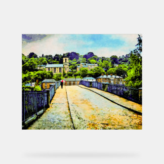 Scene of Ironbridge in Shropshire, England Acrylic Sign