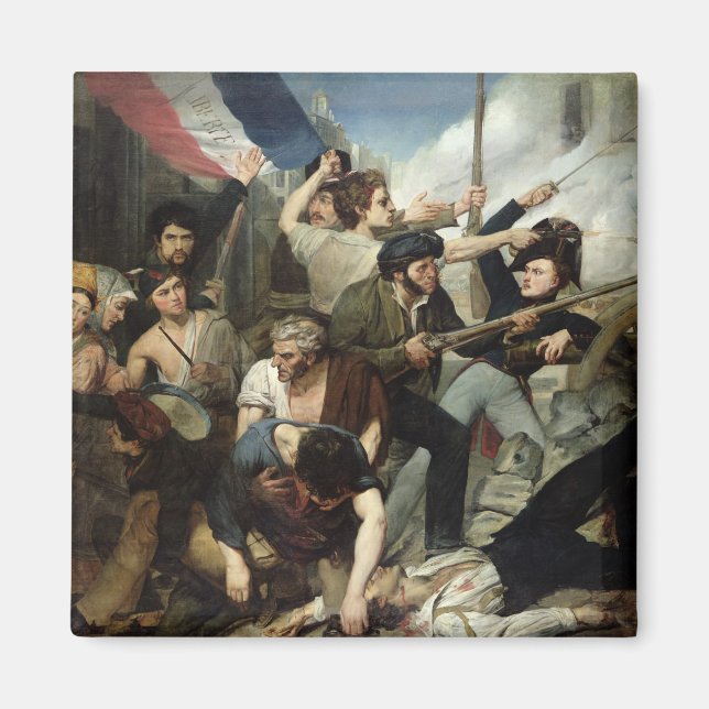 Scene of the 1830 Revolution Magnet (Front)