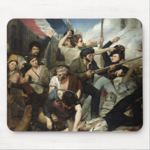 Scene of the 1830 Revolution Mouse Mat
