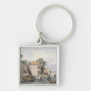 Scene on the Horan Canal near Canton, c.1850 (colo Key Ring