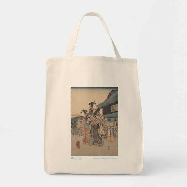 Scene Outside of Tokyo Drugstore Tote Bag (Front)