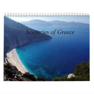 Sceneries of Greece wall calendar
