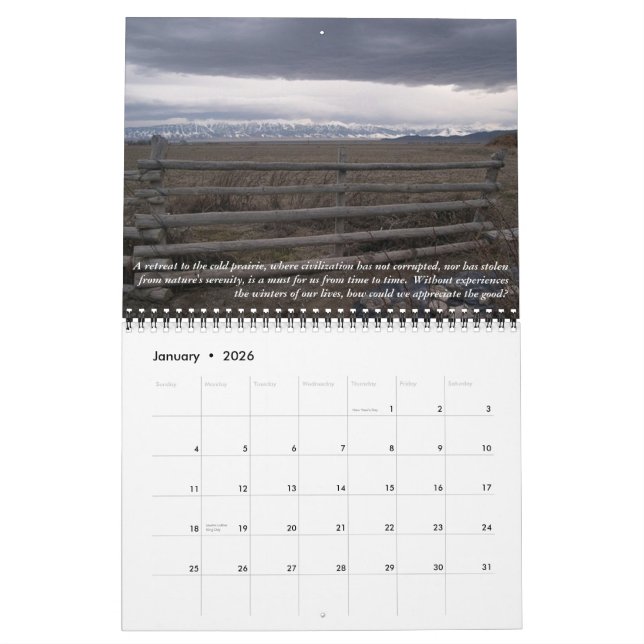 Scenery Calendar 2 (Jan 2026)