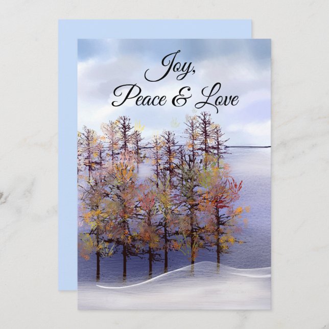 Scenery Christmas Greeting Card (Front/Back)