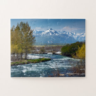 Scenery of spring rugged mountain river jigsaw puzzle