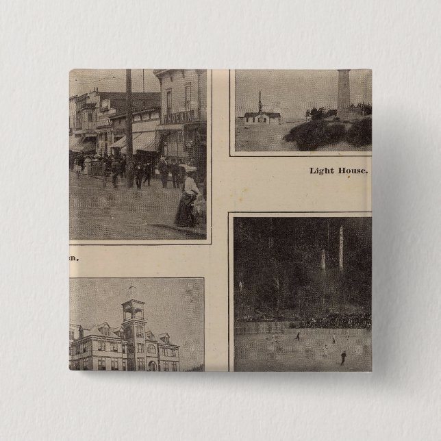Scenes Aberdeen, Washington 15 Cm Square Badge (Front)