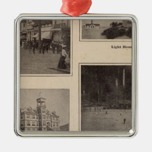 Scenes Aberdeen, Washington Metal Tree Decoration