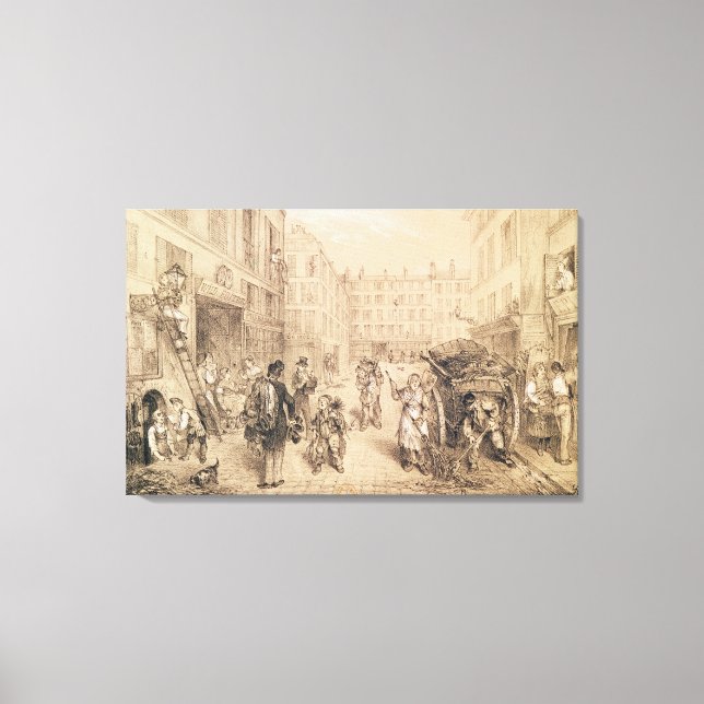Scenes and Morals of Paris Canvas Print (Front)