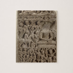 Scenes from Buddha's life, Sarnath, Uttar Pradesh Jigsaw Puzzle