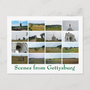Scenes from Gettysburg Postcard