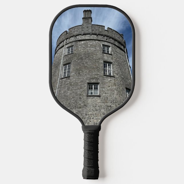 Scenes from Ireland, castle, stone building Pickleball Paddle (Back)