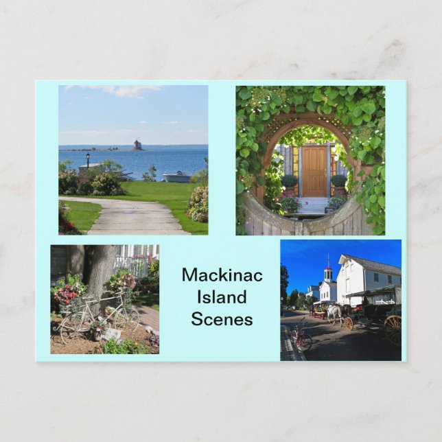 Scenes from Mackinac Island Postcard (Front)