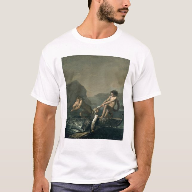 Scenes from 'Niels Klim's Subterranean Journey' T-Shirt (Front)