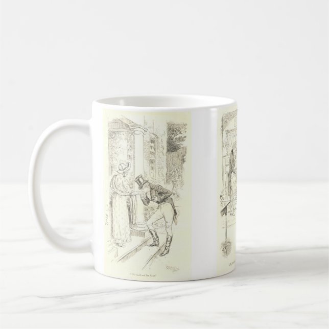 Scenes from Pride and Prejudice Coffee Mug (Left)