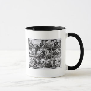 Scenes from 'Robinson Crusoe' by Daniel Defoe Mug