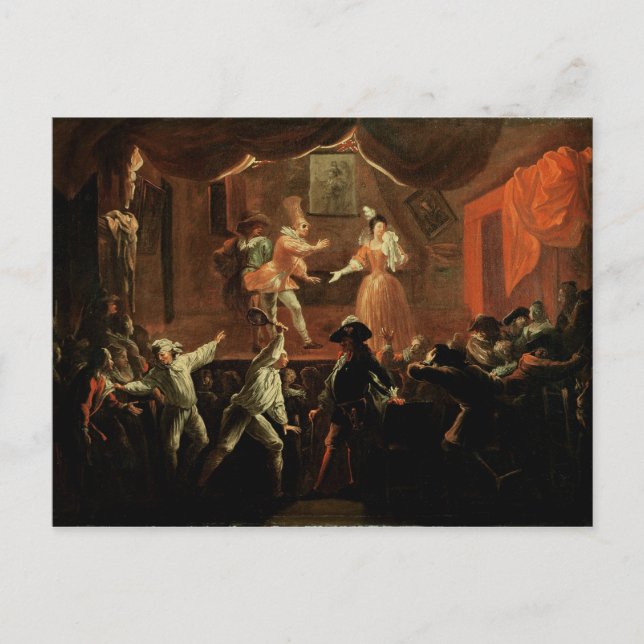 Scenes from 'Roman Comique' by Paul Postcard (Front)