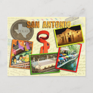 Scenes from San Antonio, Texas Postcard