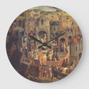 Scenes from the Crucifixion of Christ Large Clock