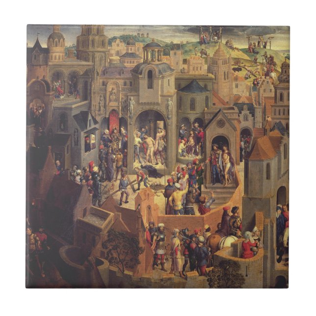 Scenes from the Crucifixion of Christ  Tile (Front)