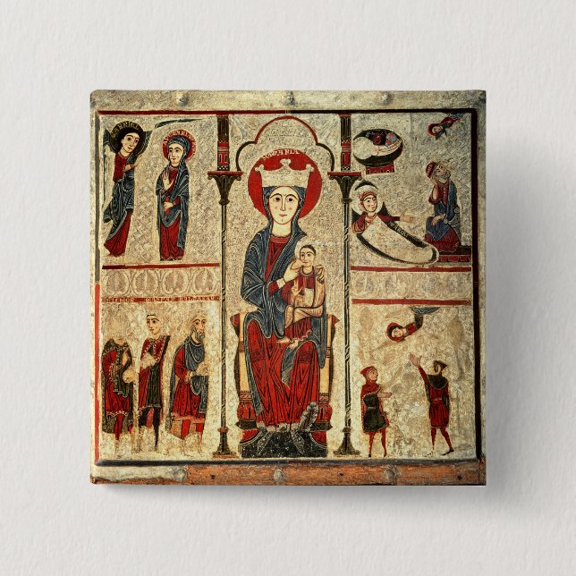 Scenes from the Life of the Virgin 15 Cm Square Badge (Front)