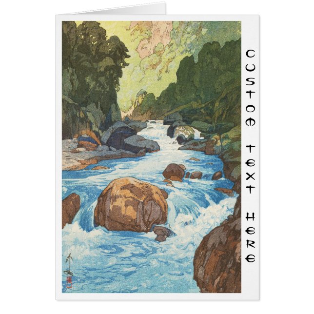 Scenes in the Japan Alps, Kurobe River Yoshida art (Front)