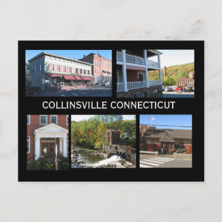 Scenes of Collinsville Connecticut Postcard