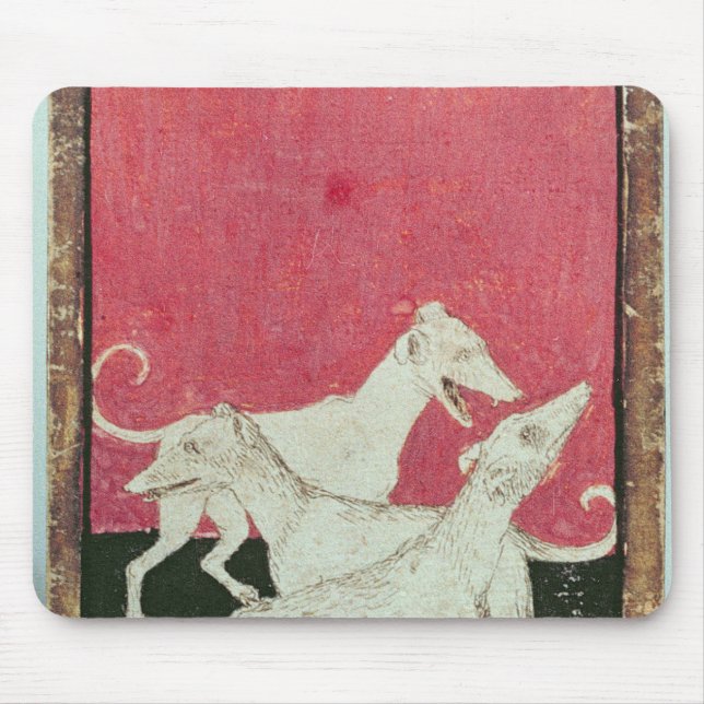 Scenes of courtly hawkin mouse mat (Front)