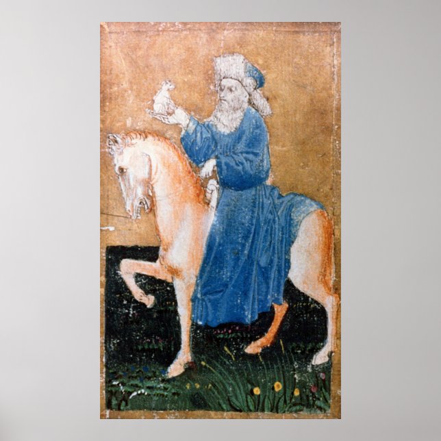 Scenes of courtly hawking poster (Front)