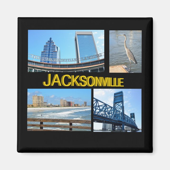 Scenes of Jacksonville, Florida  Magnet (Front)