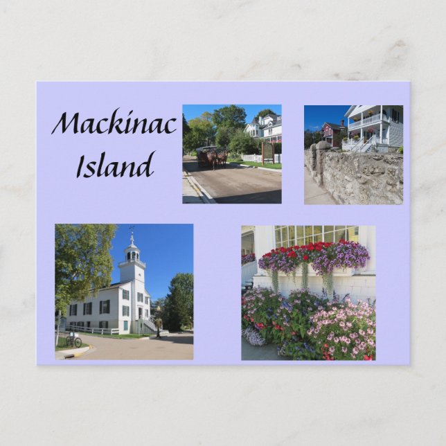 Scenes of Mackinac Postcard (Front)