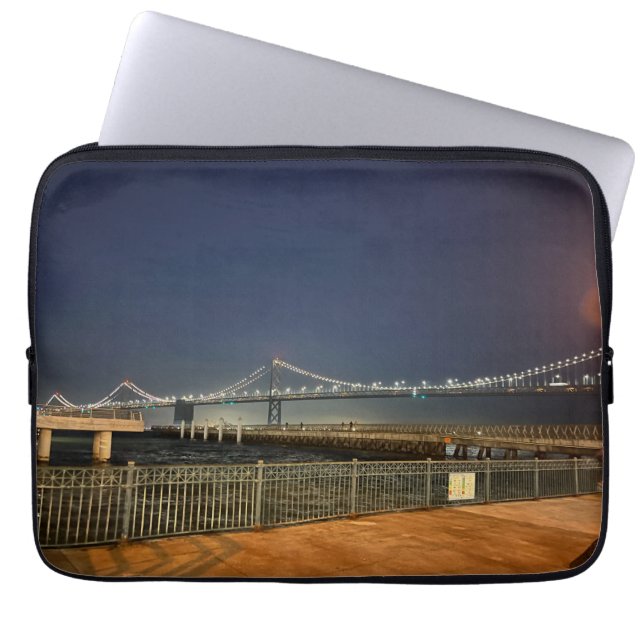 Scenes of San Francisco Bay Bridge Laptop Case (Front)