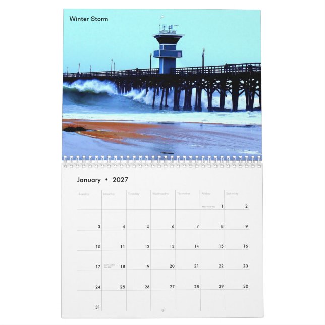 Scenes of Seal Beach Calendar (Jan 2027)
