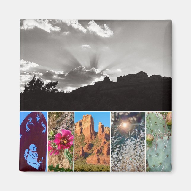 Scenes of Sedona Collage Photo Magnet (Front)
