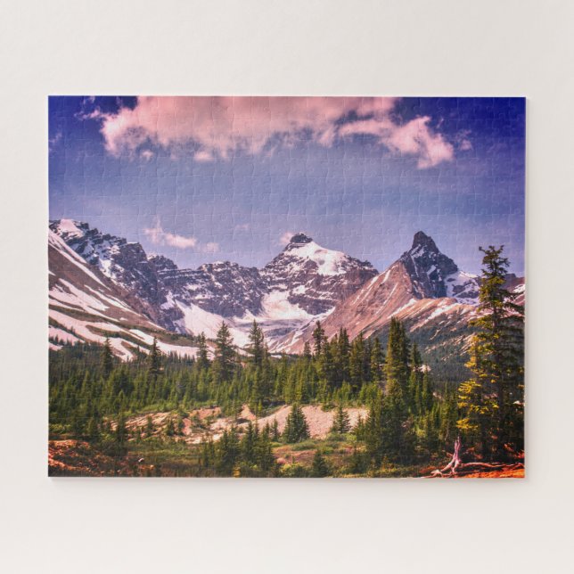 Scenic Alberta Alpine Mountains Jigsaw Puzzle (Horizontal)
