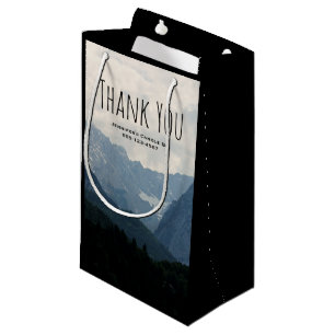 Scenic Alpine Mountains Nature Photo Business Small Gift Bag