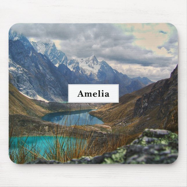 Scenic Alpine Mountains Photo Mouse Mat (Front)