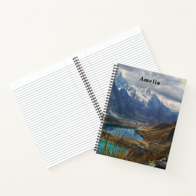 Scenic Alpine Mountains Photo Notebook (Inside)