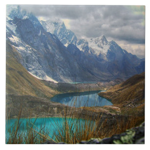 Scenic Alpine Mountains Photo Tile