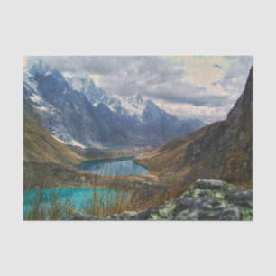 Scenic Alpine Mountains Photo Tissue Paper