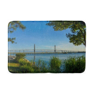 Scenic Arthur Ravenel Bridge Bath Mat