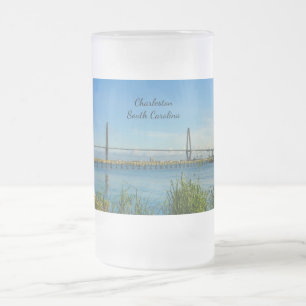 Scenic Arthur Ravenel Bridge Frosted Mug