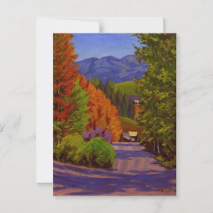 Scenic Autumn Crested Butte Colorado Postcard