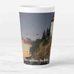 Scenic Bar Harbour Lighthouse  Latte Mug