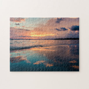 Scenic Beach Art Ocean Images Photography Cool Bea Jigsaw Puzzle