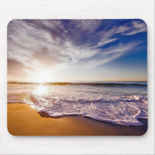 Scenic Beach Art Ocean Images Photography Cool Bea Mouse Mat