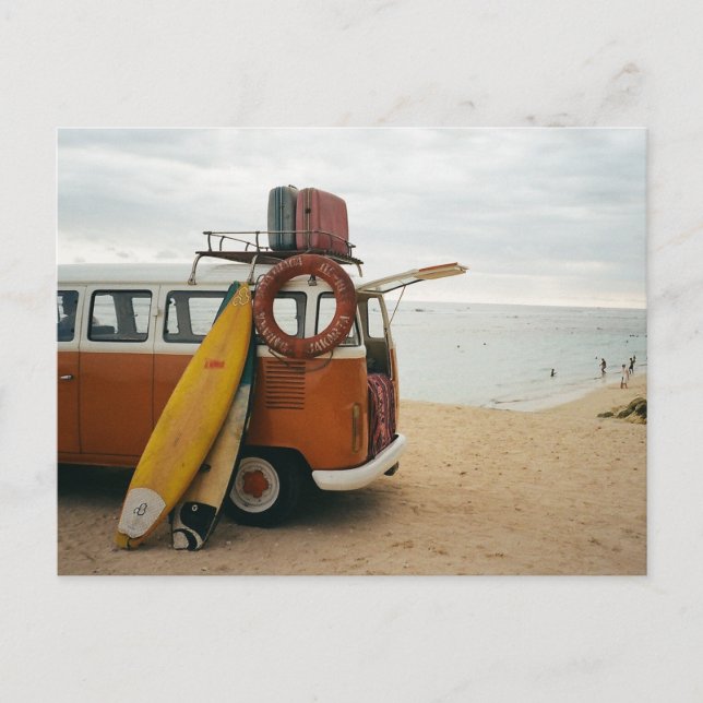 Scenic Beach Art Summer Vacation Vintage Beach Img Postcard (Front)