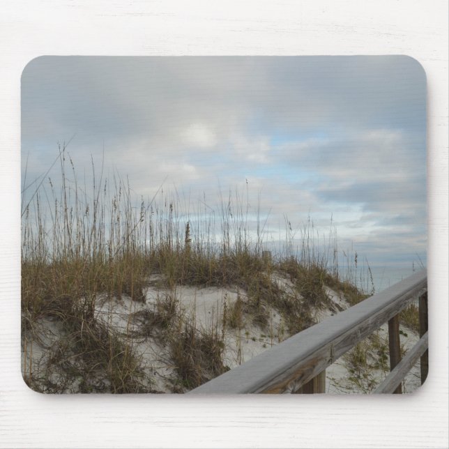 Scenic Beach Photography Boardwalk & Sand Dunes Mouse Mat (Front)